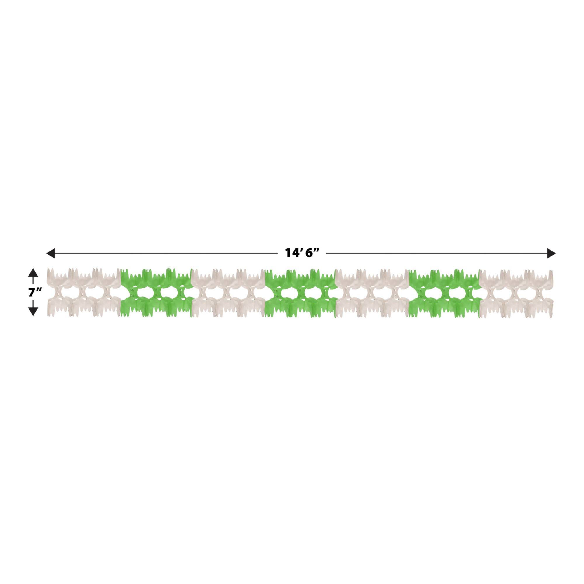 Beistle 14.5ft. Green & White Pageant Garlands, 2ct.